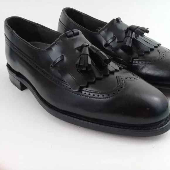 Dexter Men Kiltie Tassel Made in USA Black Loafers - Picture 4 of 13